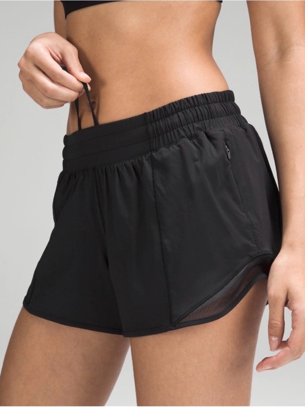 lululemon athletica Black hotty hot shorts